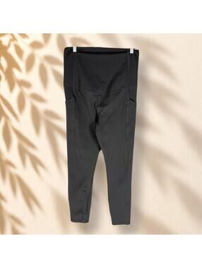 Fabletics Activewear Leggings Women M Medium Black Yoga Capri High Rise Active